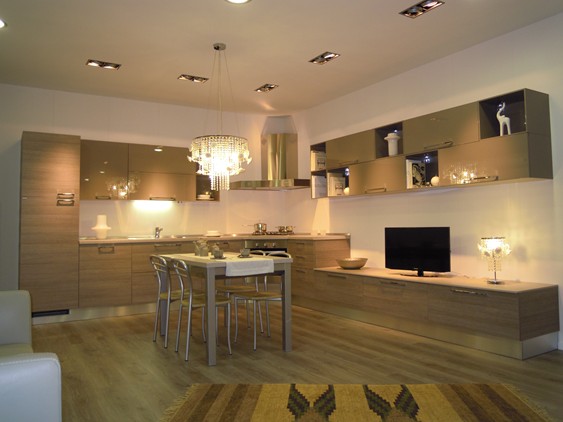 Cucina Open in Legno Bianco | Outlet Ufficiale Scavolini
