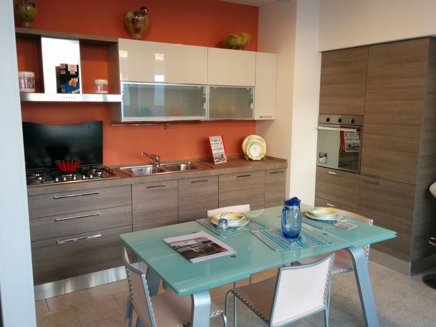 Cucina sax in decorativo legno, laccato lucido rovere, tortora ...
